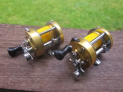 2  Vtg Aok Working Used Penn Levelmatic Baitcasting Reel A+ Users 1 #930/ 1 #910 • $56