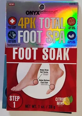 Onyx Professional 4 Pk Total Foot Spa • $18.99