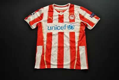 GAME WORN Bong Olympiacos Soccer Jersey Football Match Puma Champions League 25S • $199.99