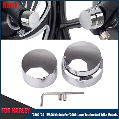 $18.98 • Buy Rear Axle Nut Cover Cap For Harley Sportster Softail Dyna V-Rod Fat Boy Touring