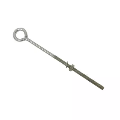 Marine Boat Stainless Steel T316 1/4  X 6  Turned Eye Bolt Washer WLL 50 Lbs • $7.99