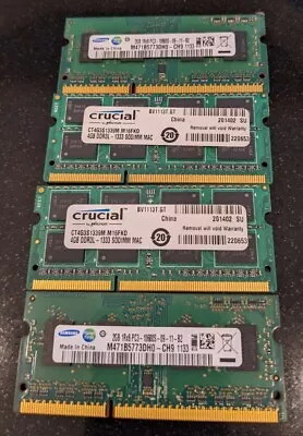 12GB (2x4GB + 2x2GB) Apple  IMac DDR3L Ram Sodimm • £7.50