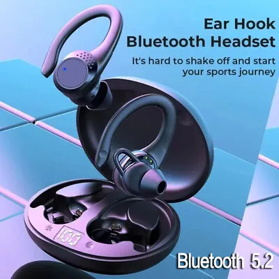 Wireless Bluetooth Headphones Earphones Sports TWS Ear Hooks For IPhone Samsung • £14.99