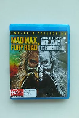 Mad Max Fury Road + Black Chrome Edition - 2 Disc Set Region B Blu-Ray Tom Hardy • $50