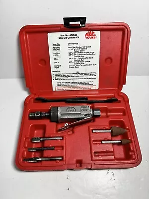 Mac Tools Mini Die Air Grinder Kit Stones & Carbine Burr Bits With Case B92 • $115