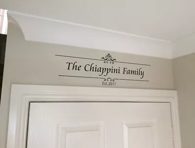 Family Name Established Wall Sticker • £26.99