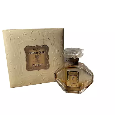 1920's  F. MILLOT Crepe De Chine Parfum Perfume Empty Bottle + Box 1 Oz France • $65