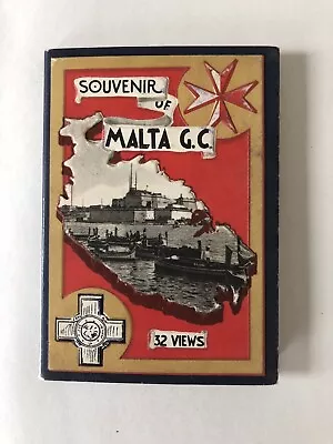 Rare Vintage  Souvenir  Of Malta GC - 32 Views. 1940/50s • £9.99