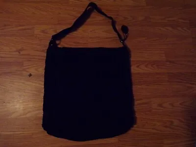 Ecote Black Leather Shoulder Bag • $25