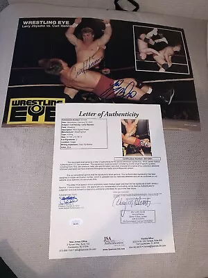 Mr. Perfect Curt Hennig Larry Zbyszko Signed Auto Authentic Jsa Wwf Awa Magazine • $450