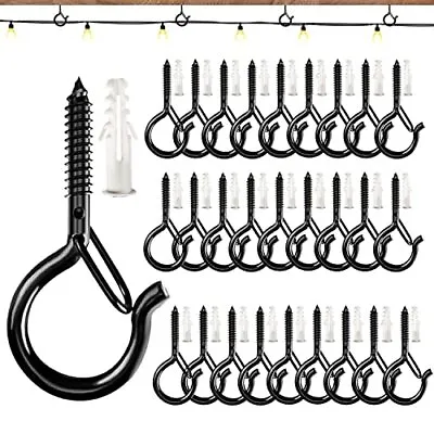 OSELEE Q-Hanger Screw Hooks Outdoor Wall Mount Ceiling Hook Safety Buckle Des... • £10.83
