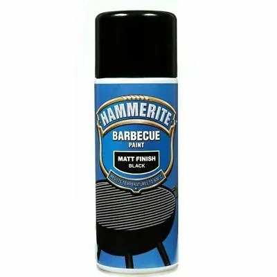 Hammerite BBQ Paint Aerosol Matt Black 400ML • £10.51