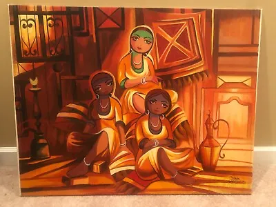 Middle East Original Oil Painting. 40”x31” • $200