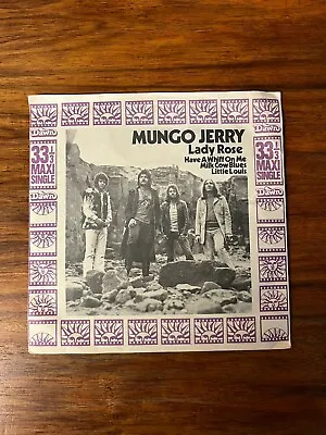 Mungo Jerry   - Lady Rose - 7” Ep Single - Ex/vg • £3.99