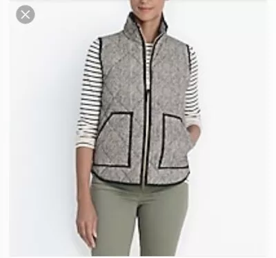 J.Crew Women’s Herringbone Excursion Quilter Puffer Vest Size XXSmall • $24.20
