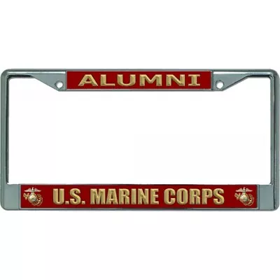 US Marine Corps Alumni Chrome License Plate Frame • $22