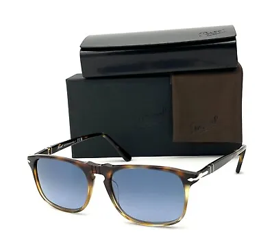 $126.95 • Buy PERSOL PO3059S Tortoise Spotted Brown / Azure Gradient Blue 54mm Sunglasses
