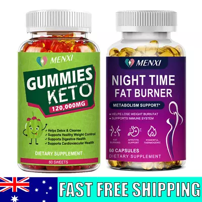 Keto Gummies Advanced Ketone Weight Loss Fat Burner Dietary Supplement Men Women • $18.89