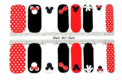 Mickey Mouse Disney Nail Polish Strips / Nail Wraps / Nail Stickers • $4.99