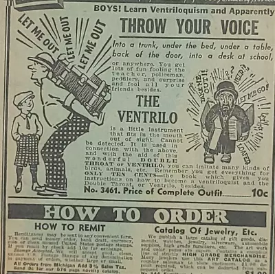 1939 Johnson Smith & Co Unusual Useful Novelties Supplementary Catalog Magic Gag • $44.99