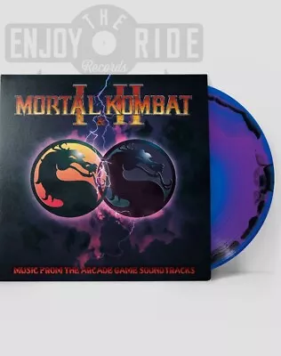 Mortal Kombat I II Arcade Game Soundtrack MK2 Logo Swirl Black Blue Purple • $50.69