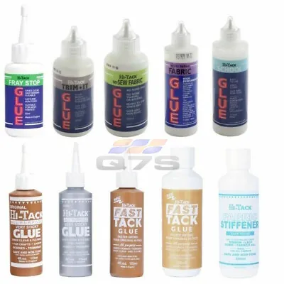 Hi Tack Glue Fast Tack Original Trim-It Fray Stop No-Sew Fabric Sticky Adhesive  • £8.39