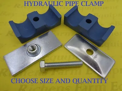 £6.49 • Buy Hydraulic Pipe Clamp Double Hose Stauff Style Solid Body 6mm To 42mm Free P&p
