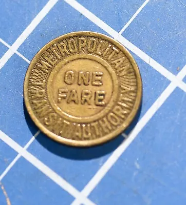 1951 Boston Metropolitan Transit Authority Subway Token Good For One Fare • $6