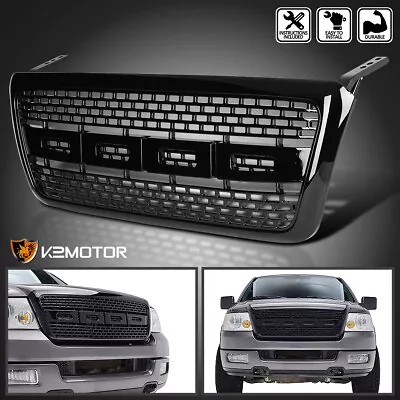 Fits 2004-2008 Ford F150 Lincoln Mark LT Black Raptor Style Front Hood Grille • $85.38