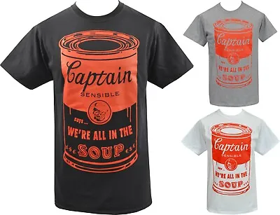 £9.50 • Buy SALE Captain Sensible Mens PUNK T-Shirt Soup Pop Art 1977 Punk Rocker The Damned