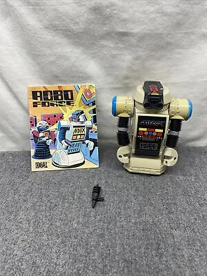 Vintage 1984 Ideal Robo Force Maxx The Leader 5” Action Figure! Book & Weapon!! • $22.46