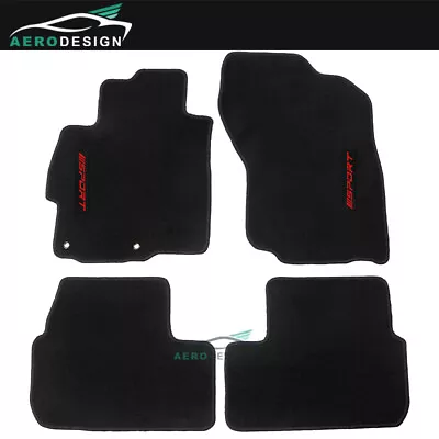 Fits 08-17 Mitsubishi Lancer Black Nylon Floor Mats Carpet Front Rear With SPORT • $57.99