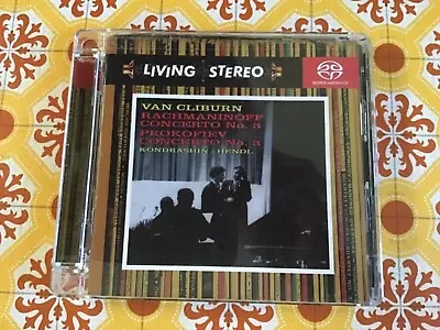 Rachmaninoff/Prokofiev Piano Concertos Van Cliburn RCA Living Stereo SACD MOFI  • $16