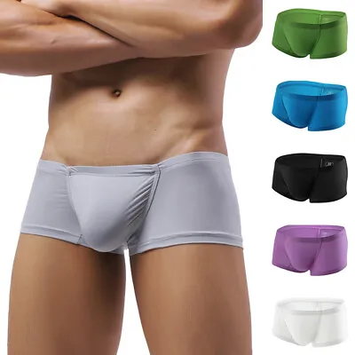 Men's Pouch Boxer Shorts Bulge Pouch Underwear Sports Briefs Underpants Comfy • £7.45
