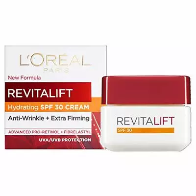 L'oreal Paris Revitalift Pro Retinol Day Cream 50 Ml SPF 30 Face Anti Wrinkle • £9.53