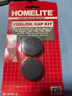 Used HOMELITE Fuel Oil Cap Kit 92701  VINTAGE CHAINSAW $1 Auction Saw Parts 8 • $2.75