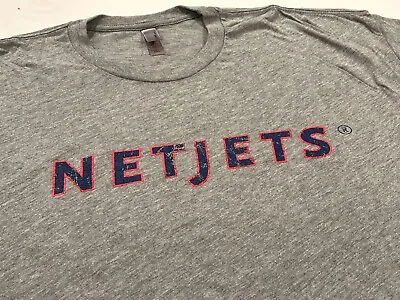 NETJETS Authentic Private Air Jet Company Tour Golf Tee T Shirt Mens XXL  SOFT ~ • $21.80