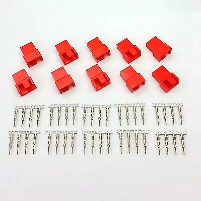 Pk Of 10 - Male 4 Pin Fan Power Connector - Red Colour Inc Pins • £4.99