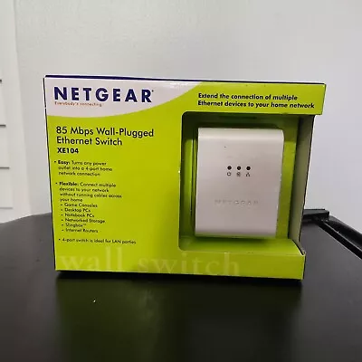 Netgear XE104 85 Mbps Powerline Wall Plugged 4-Port Ethernet Switch • $7.19
