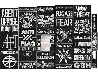 Punk Rock Full EMBROIDERY Flat 10pcs/Lot Random Mix Sew-On Patches • $33