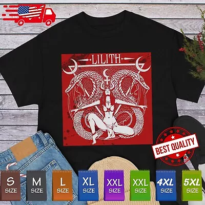 Lilith Tee Shirt Occult Satanic Belzebuth Demond Skull Black Metal Lucifer • $16.91