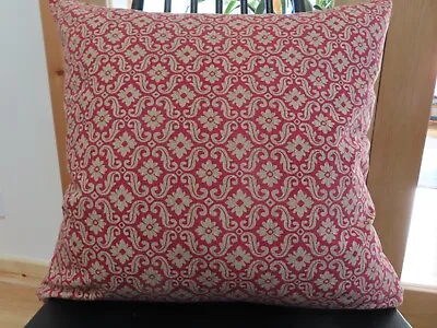 Laura Ashley Vintage RARE Deep Red 20” Sitwell Elegant  Cushion Cover D-Sided • £15.99