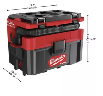 Milwaukee 0970-20 M18 FUEL PACKOUT 2.5 Gal. Cordless Wet Vacuum -Bare Tool #221 • $156.99