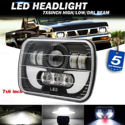 $32.19 • Buy For Nissan Pickup Hardbody 5x7  7x6  120W LED Headlight Halo DRL High Low Beam