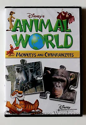 Disney's Animal World Monkeys And Chimpanzees Children's Nature Educational DVD • $39.95