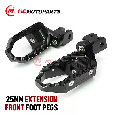 1 Inch Adjustable Front Wide Foot Pegs For Kawasaki Ninja 1000 Z1000 SX ZX6R • $57.17