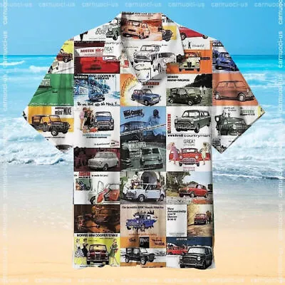 Mini Cooper Hawaiian Shirt For Fans Gift For Men S-5XL US Size • $30.99