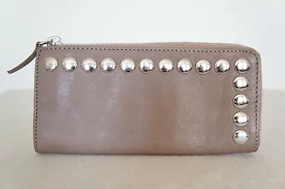 COUNTRY ROAD 'Kade' Leather Studded Wallet In Deep Latte NEW! RRP $129.00 • $20