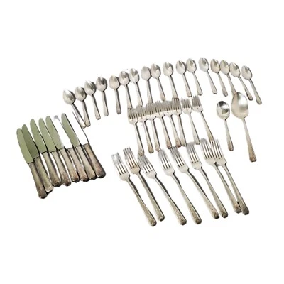 $45 • Buy Oneida Community Plate Stainless Steel MILADY Silverware Vintage 48 Piece Set