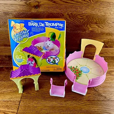 Zhu Zhu Puppies Bark De Triomphe Play Yard Boxed Complete VGC Kids Toy Playset • £12.99